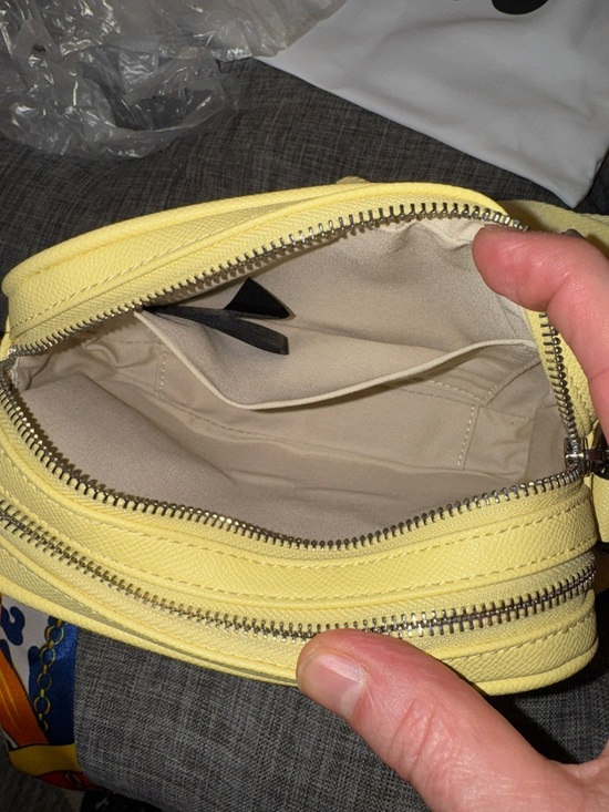 TOUS La Rue Reporter Yellow Logo Crossbody Camera Bag - Picture 10 of 17